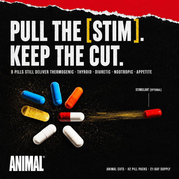 Animal Cuts Thermogenic Fat Burner Complex for Men & Women | 42 Pill Packs
