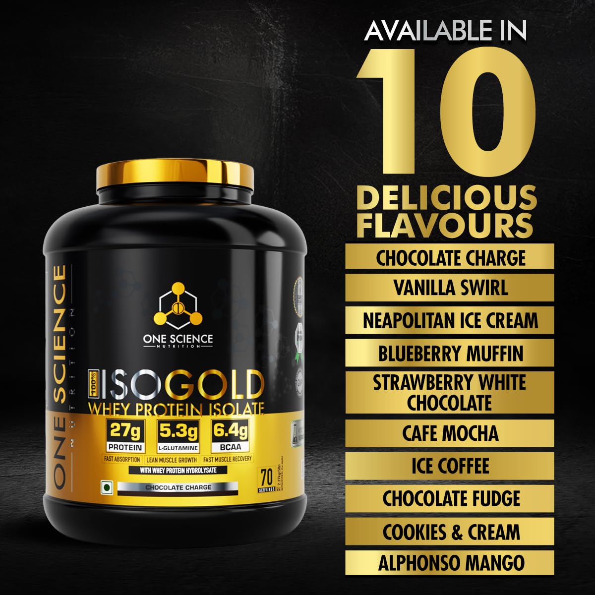 One Science Nutrition ISO Gold Whey Protein Isolate