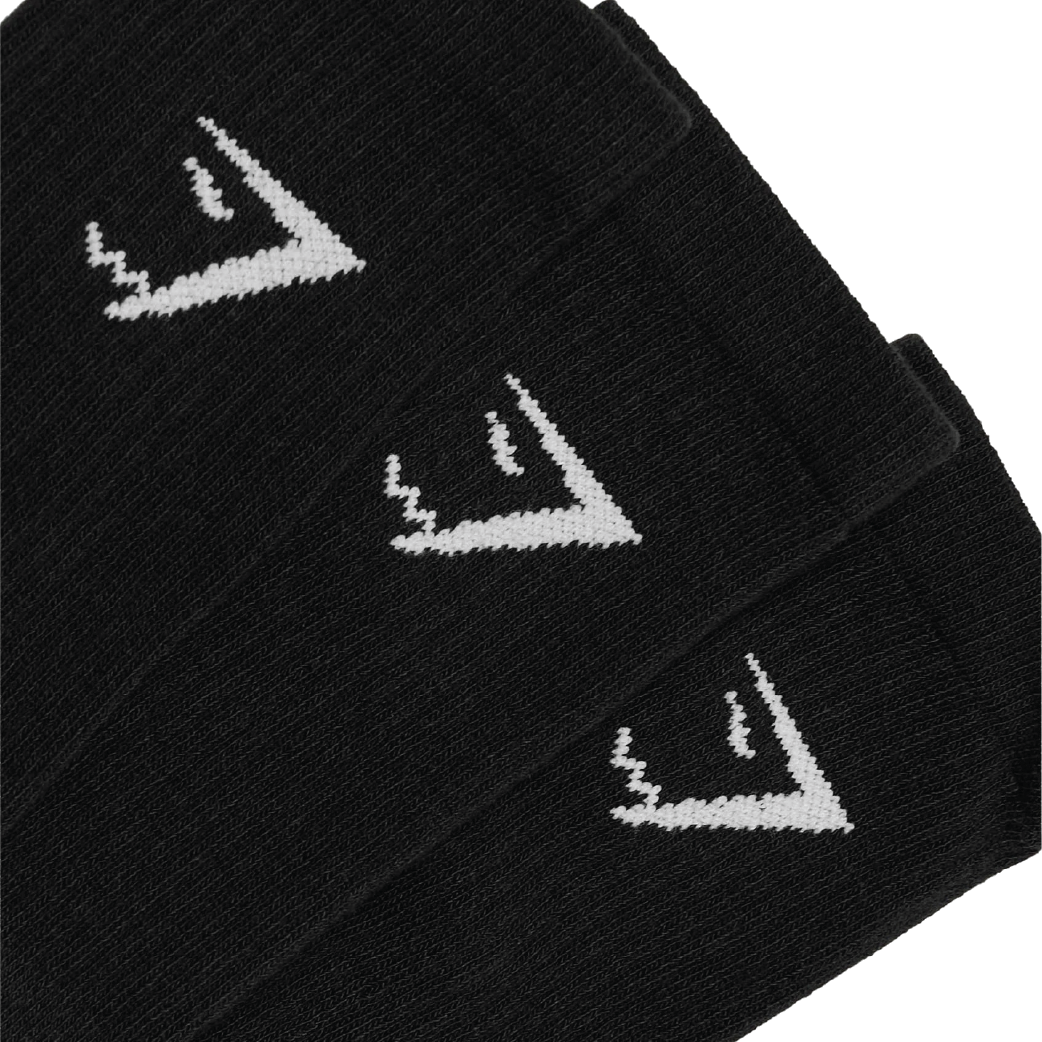 Gymshark Performance Crew Socks 3pk - GS Black