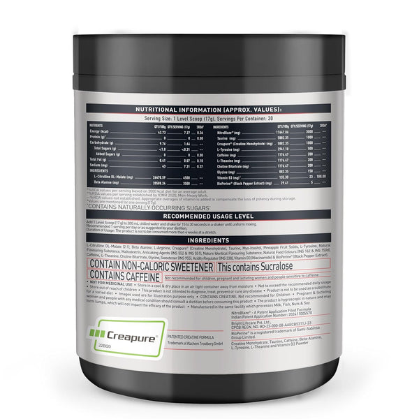 MuscleBlaze Pre Workout WrathX