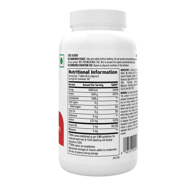 Melatonin With Vitamin B6