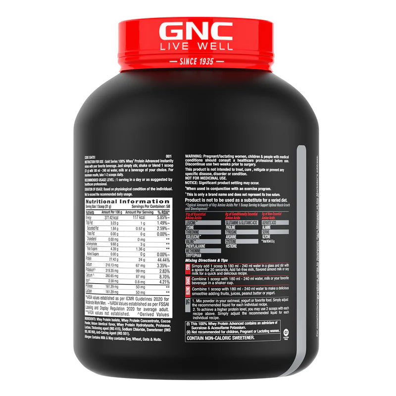 Gold Series 100% Whey Protein Advanced 4 lbs