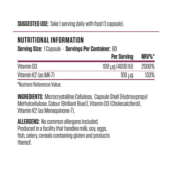 Vitamin D3 & K2