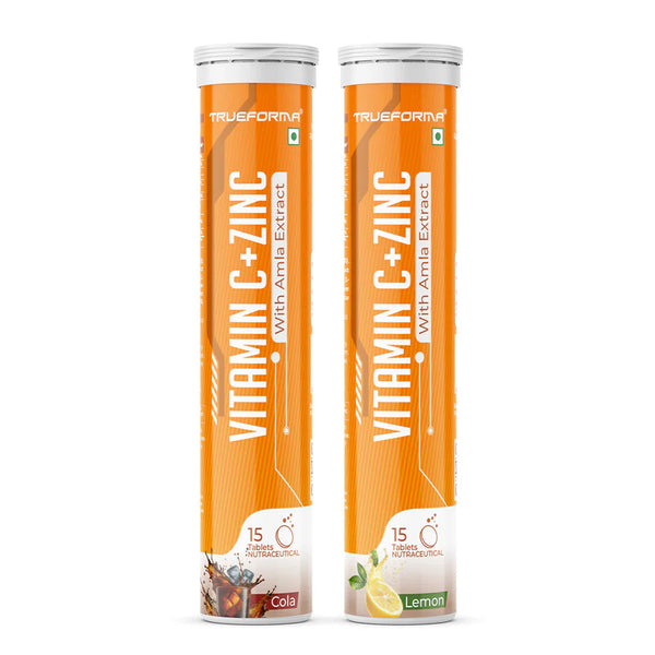 Trueforma® Vitamin C & Zinc with Amla Extract | Effervescent Tablets