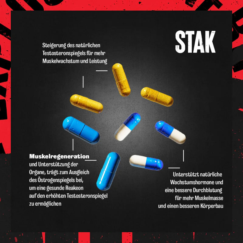 Animal Stak – Complete Natural Hormone Booster Supplement with Tribulus