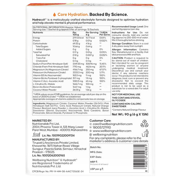 Hydrasalt Blood Orange (Pack of 15)