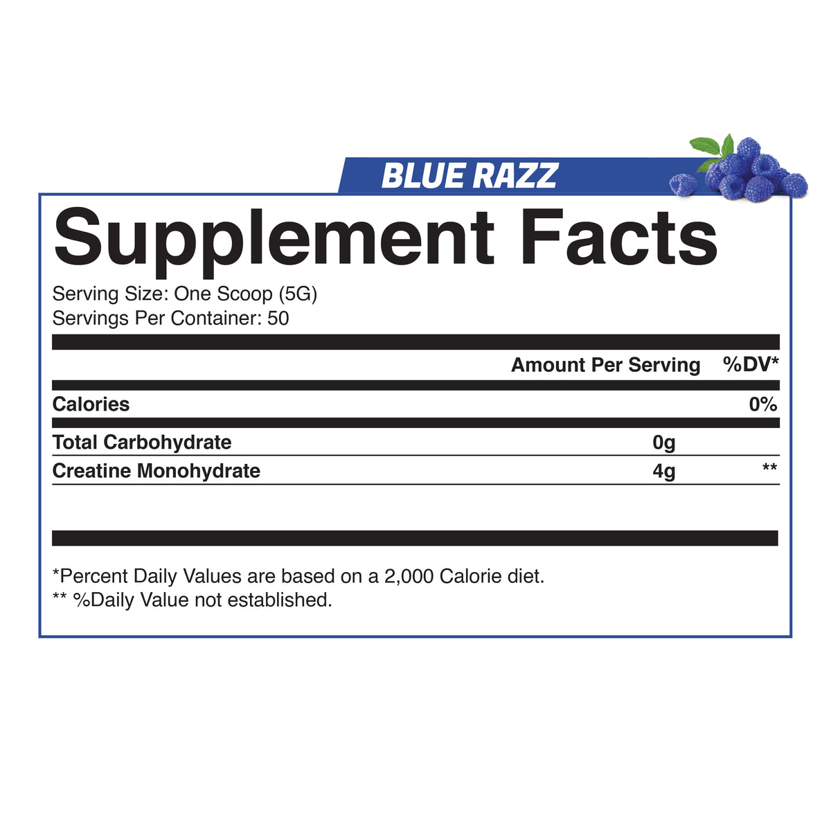 Creatine Monohydrate (Blue Razz)