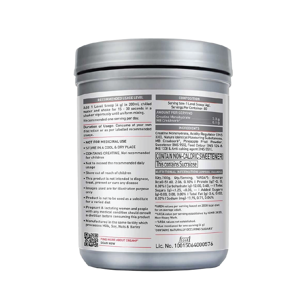 MuscleBlaze Creatine Monohydrate CreAMP