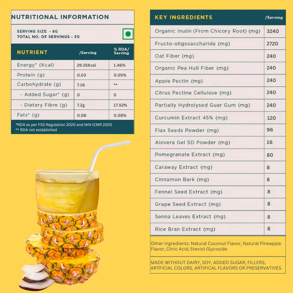 Daily Fiber | Pina Colada Flavour