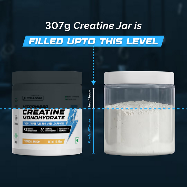 Wellcore - Pure Micronised Creatine Monohydrate (122g, 33 Servings) Tropical Tango