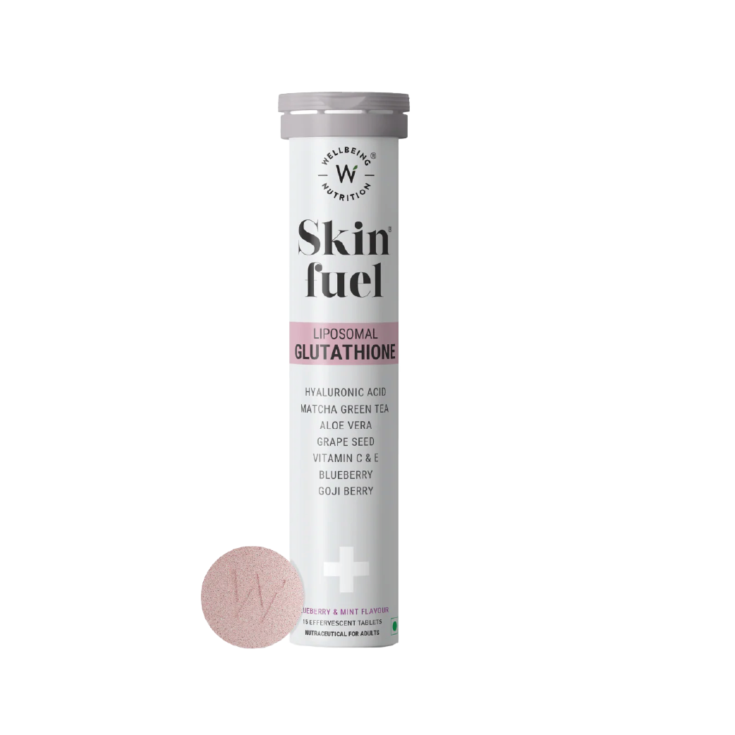 Skin Fuel Liposomal Glutathione 90% - Blueberry & Mint Flavour | 15 Tablets