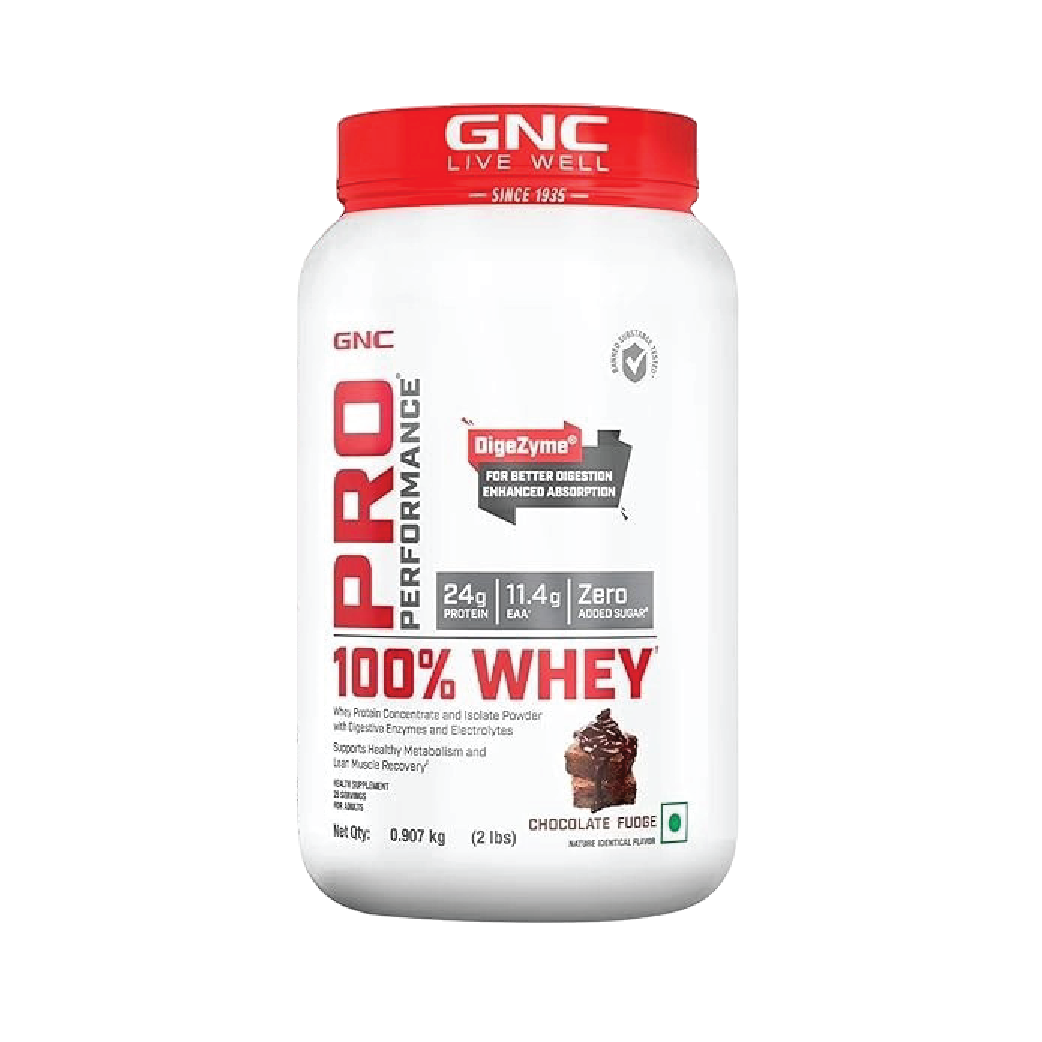 GNC Pro Performance 100% Whey |Chocolate Fudge| 907g