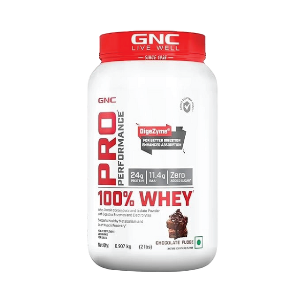 GNC Pro Performance 100% Whey |Chocolate Fudge| 907g