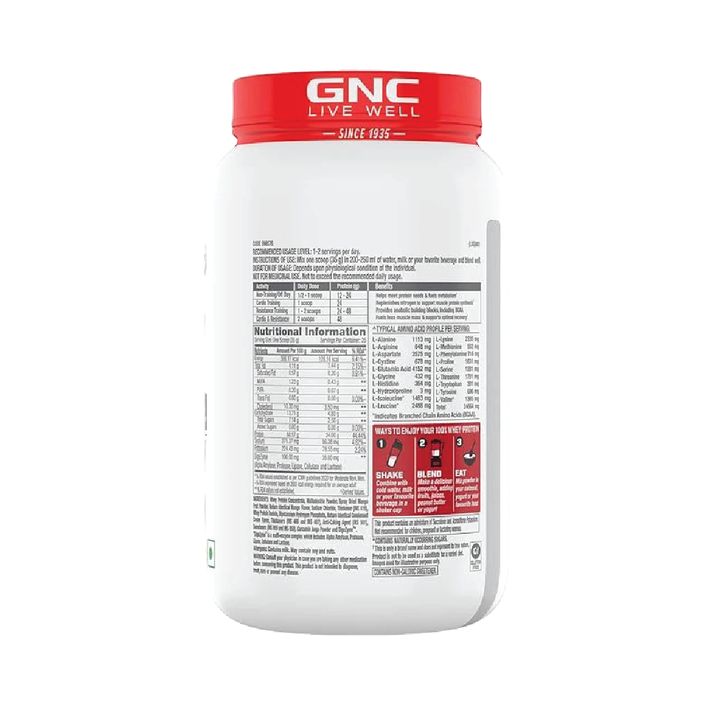 GNC Pro Performance 100% Whey | Mango Smoothie |907g