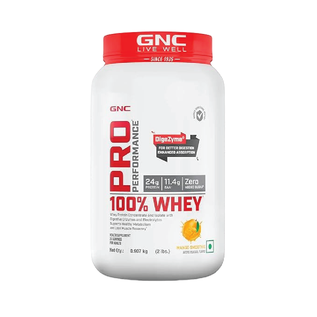 GNC Pro Performance 100% Whey | Mango Smoothie |907g