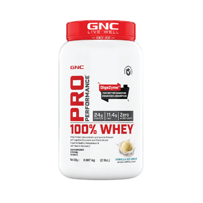 GNC Pro Performance 100% Whey | Vanilla Cream | 907g