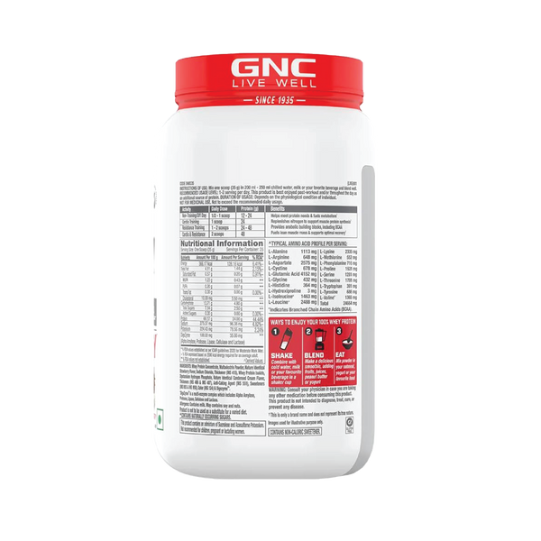 GNC Pro Performance 100% Whey | Vanilla Cream | 907g