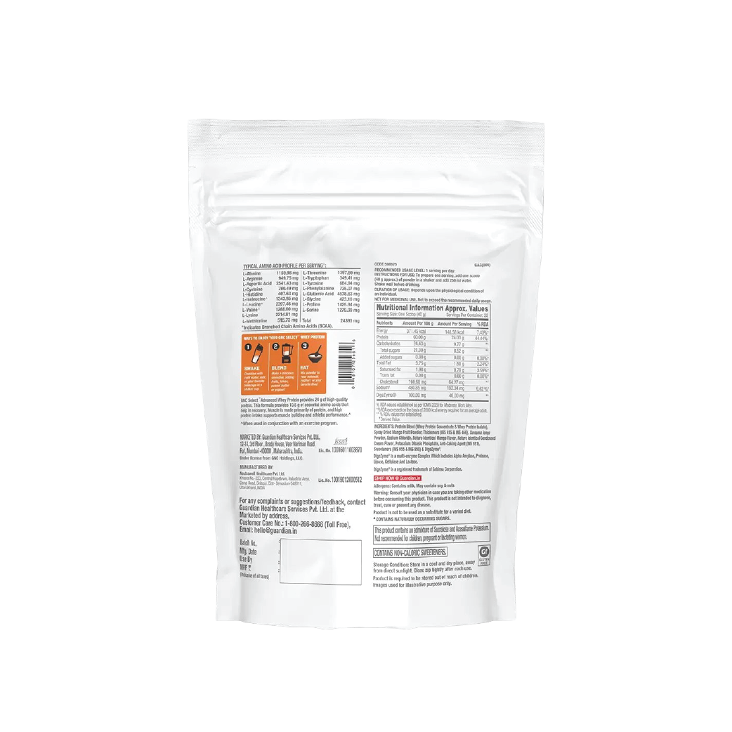 GNC SELECT ADVANCED WHEY