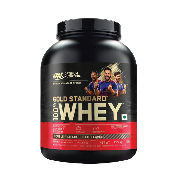 Gold Standard 100% Whey Protein Powder | Double Rich Chocolate | 5 lbs