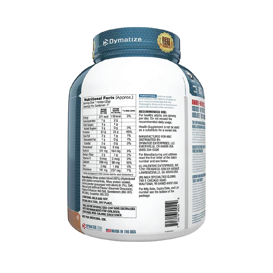 Dymatize Nutrition ISO 100 5 lbs Whey Protein