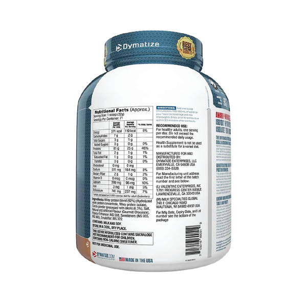 Dymatize Nutrition ISO 100 5 lbs Whey Protein
