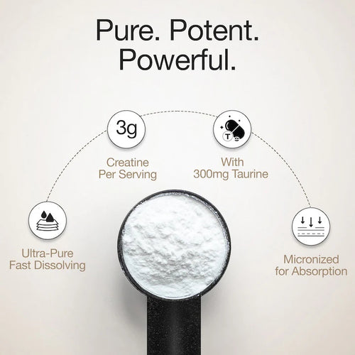 Creatine Monohydrate | 100g | 300mg Taurine | Unflavoured