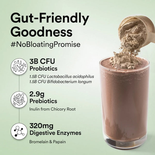 Vegan Protein 22g | 500g | 3B CFU Probiotics | Italian Cafe Mocha