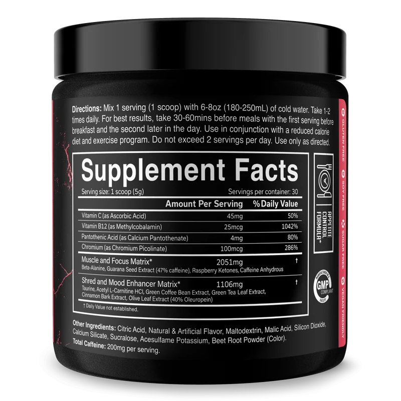 JNX SPORTS The Ripper Thermogenic Pre Workout Powder, 30 Servings