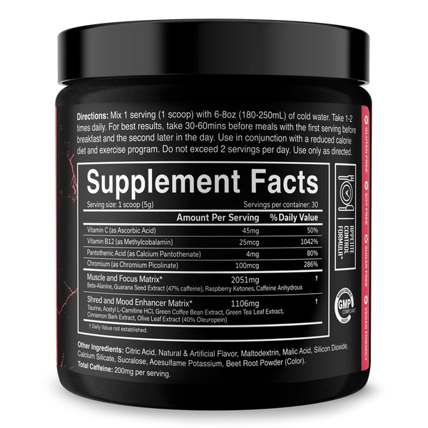 JNX SPORTS The Ripper Thermogenic Pre Workout Powder, 30 Servings