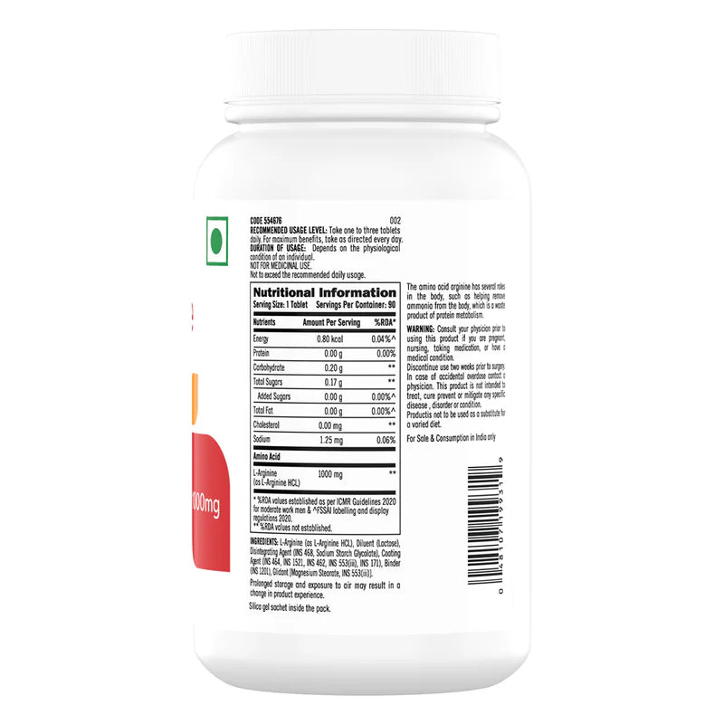 L-Arginine 1000mg