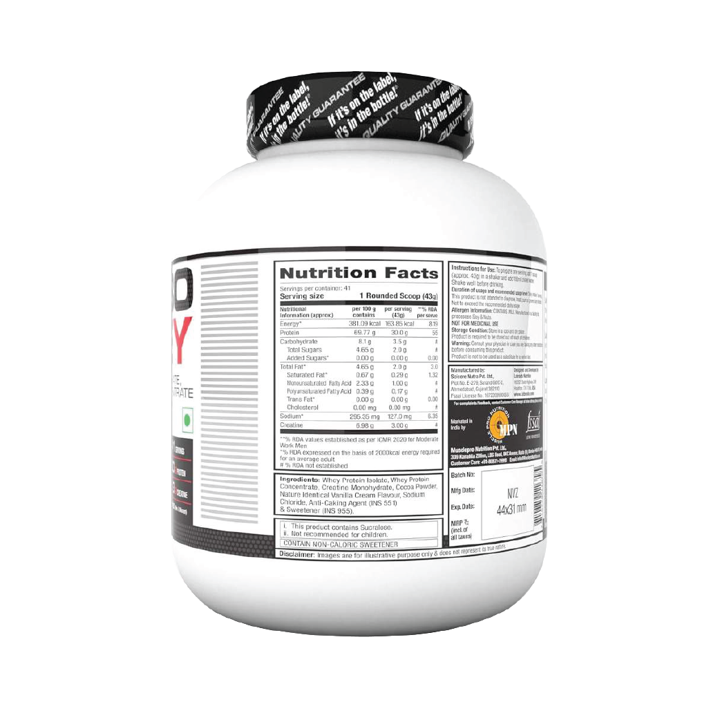 Labrada Turbo Whey - Isolate, Concentrate, And Creatine 1.8 kg