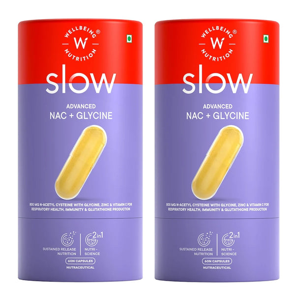 Slow Advanced N-Acetyl-Cysteine + Glycine Capsules