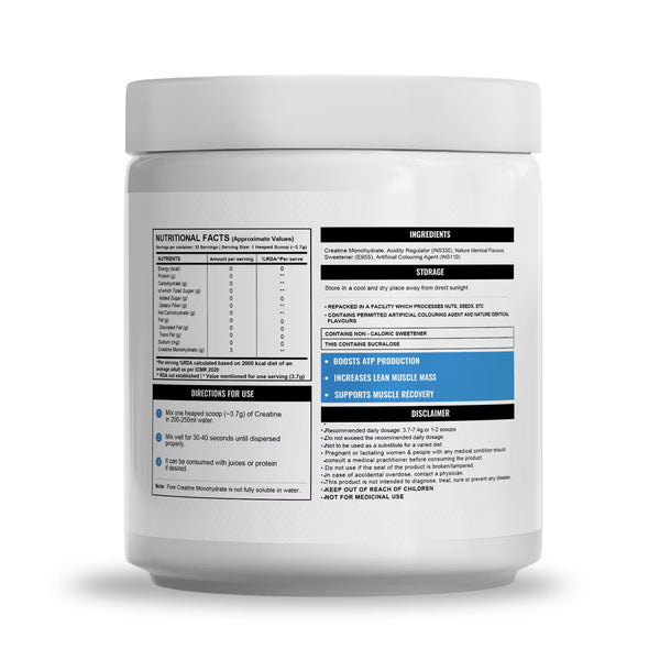 Wellcore - Pure Micronised Creatine Monohydrate (122g, 33 Servings) Tropical Tango