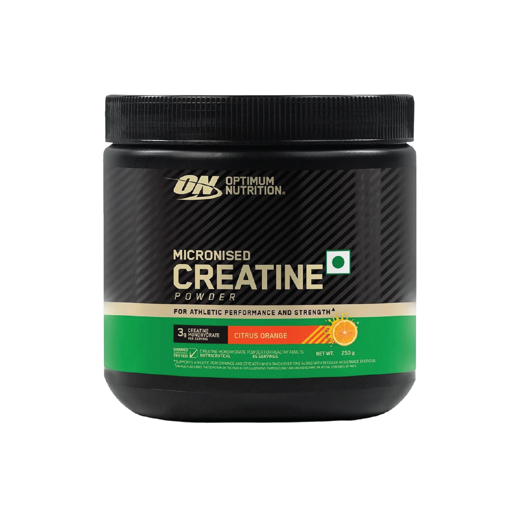 Optimum Nutrition (ON) Micronized Creatine Powder - 250g, Citrus Orange