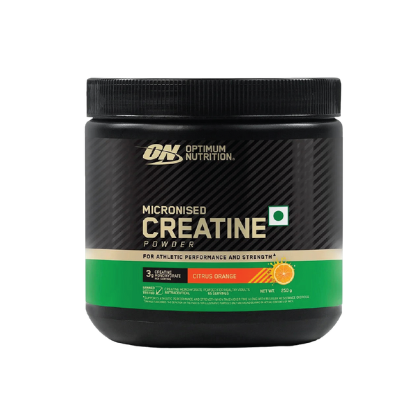 Optimum Nutrition (ON) Micronized Creatine Powder - 250g, Citrus Orange