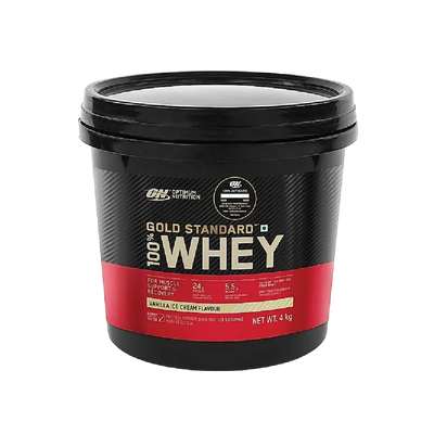 Gold Standard 100% Whey Protein Powder | Vanilla Ice Cream | 4 kg