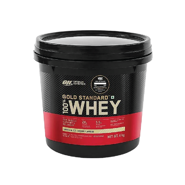 Gold Standard 100% Whey Protein Powder | Vanilla Ice Cream | 4 kg