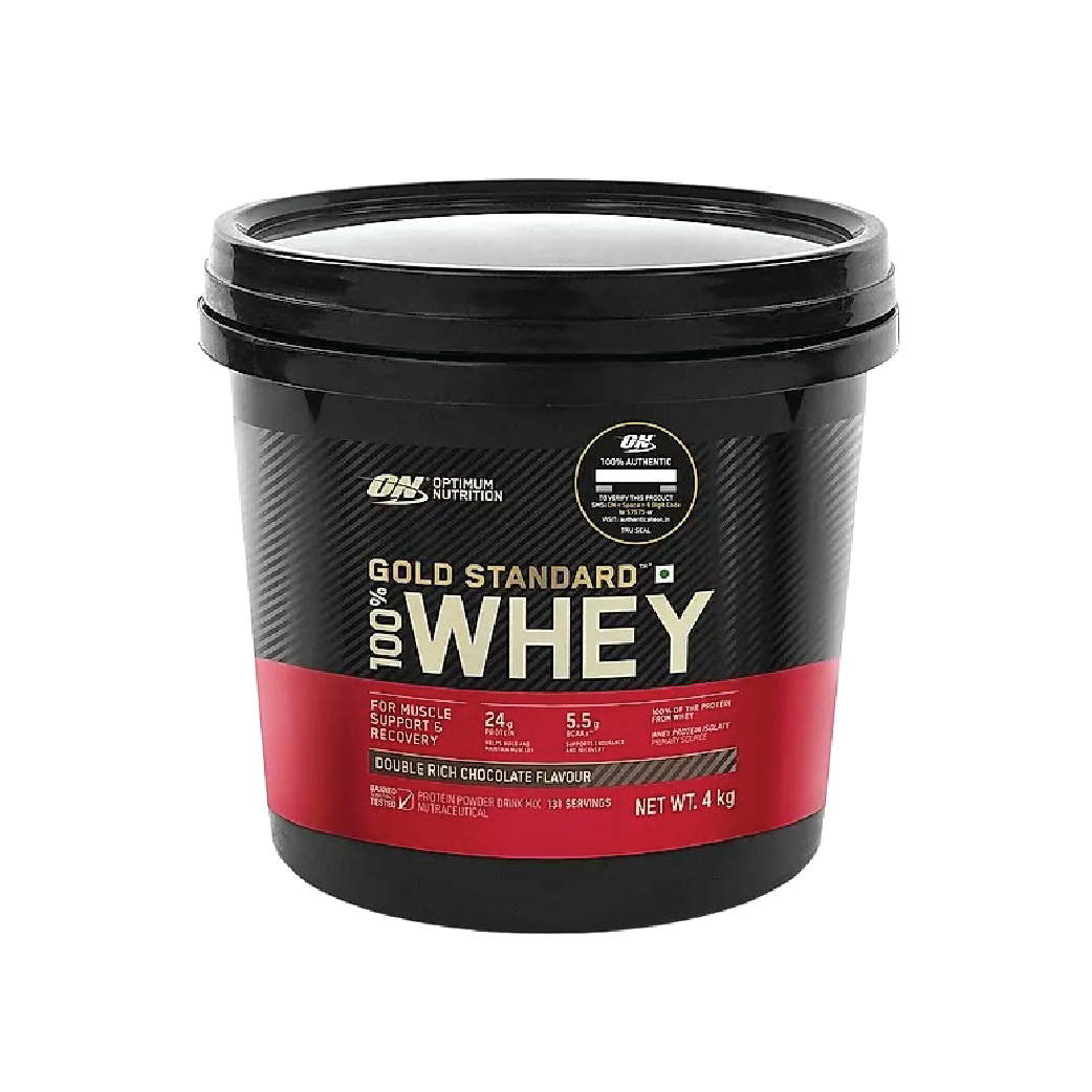 Gold Standard 100% Whey Protein Powder | Double Rich Chocolate | 4 kg