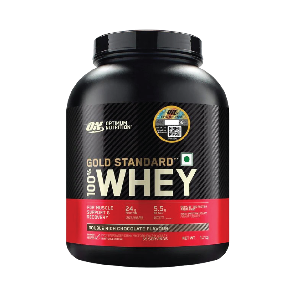Gold Standard 100% Whey Protein Powder | Double Rich Chocolate | 1.7 kg