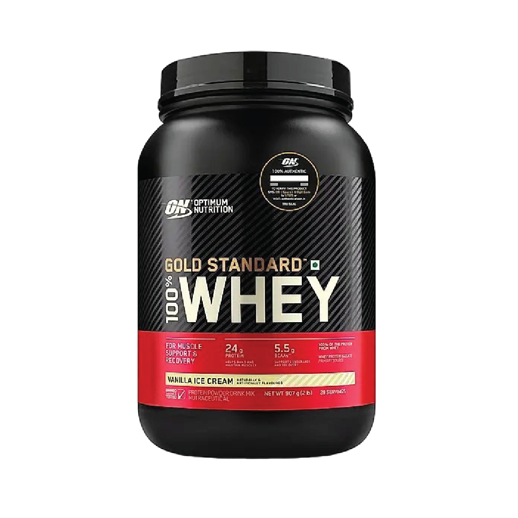 Gold Standard 100% Whey Protein Powder | Vanilla Ice Cream | 2 lbs