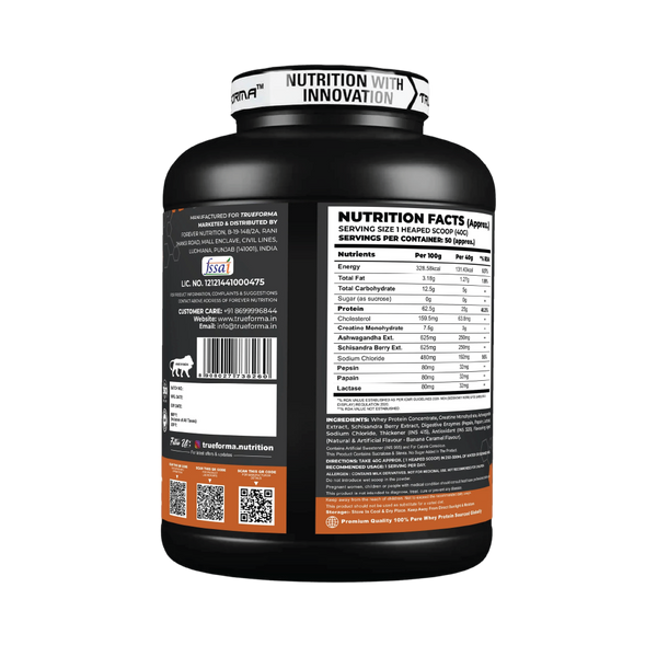 Trueforma® Power Fuel – Whey Protein with Creatine & Ashwagandha