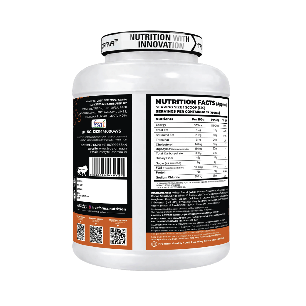Trueforma® 100% Whey Protein with Prebiotics & Enzymes