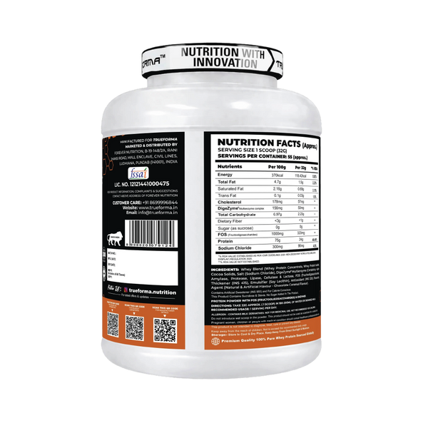 Trueforma® 100% Whey Protein with Prebiotics & Enzymes