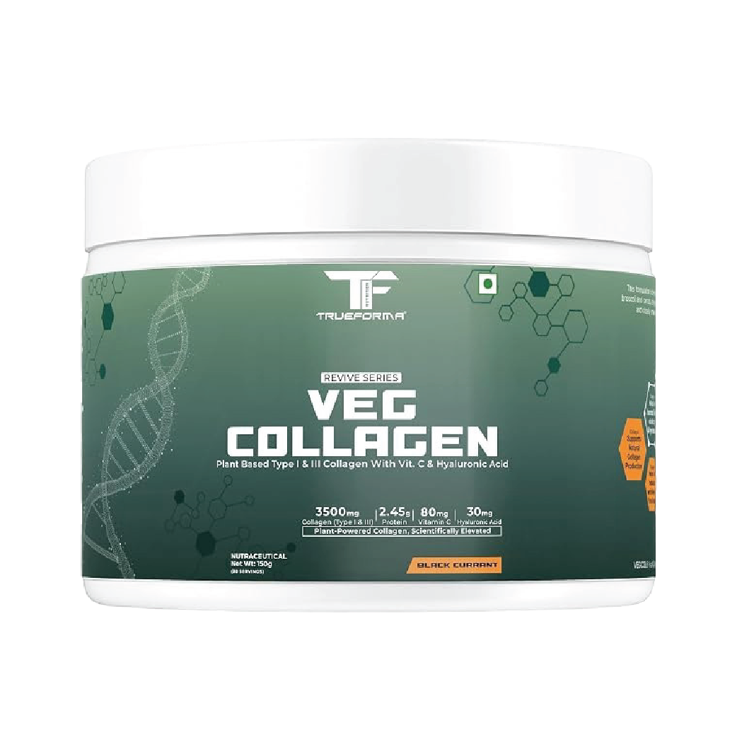Trueforma® Veg Collagen with Type I & Type III With Vitamin C & Hyaluronic Acid | 30 Servings