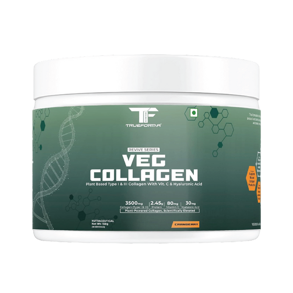 Trueforma® Veg Collagen with Type I & Type III With Vitamin C & Hyaluronic Acid | 30 Servings