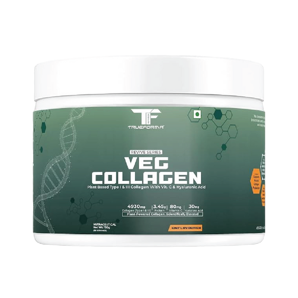 Trueforma® Veg Collagen with Type I & Type III With Vitamin C & Hyaluronic Acid | 30 Servings