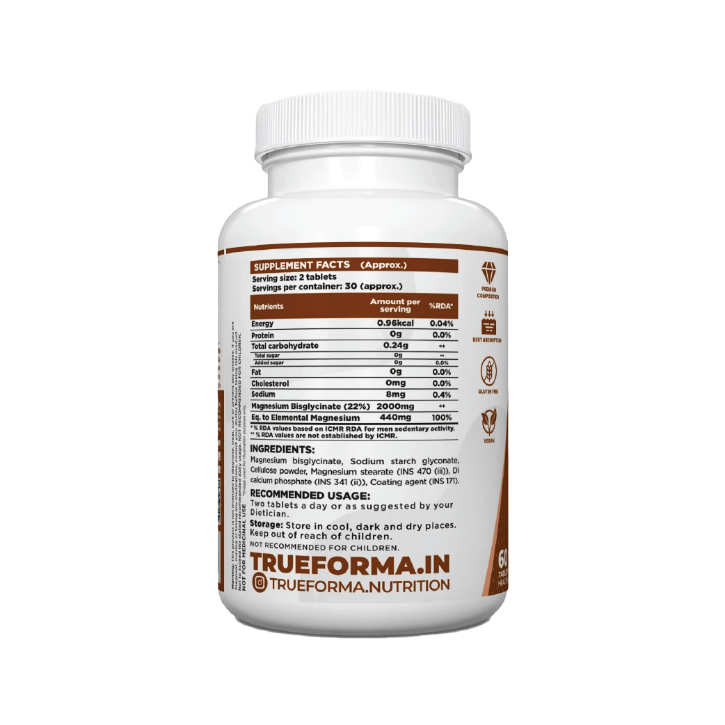 Trueforma® Magnesium Bisglycinate 2000 | 60 Tablets