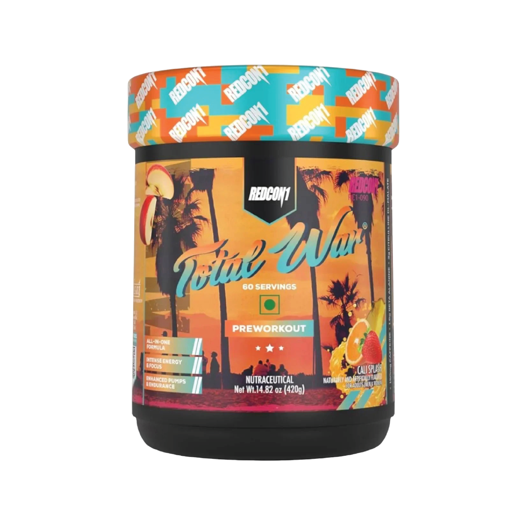 Redcon1 Total War PreWorkout - Sour Peach Rings, 60 Servings