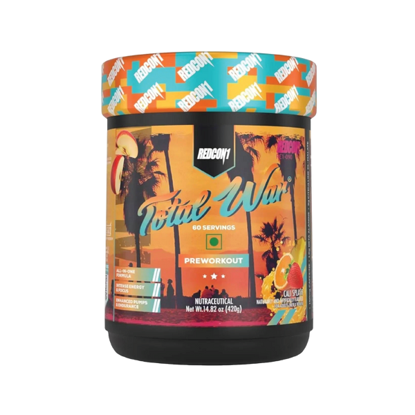 Redcon1 Total War PreWorkout - Sour Peach Rings, 60 Servings