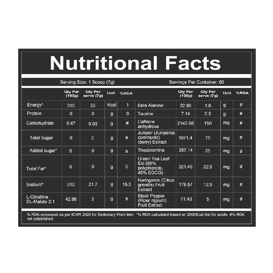 Redcon1 Total War PreWorkout - Sour Peach Rings, 60 Servings